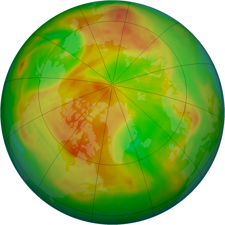 Arctic ozone map for 12 May 2009